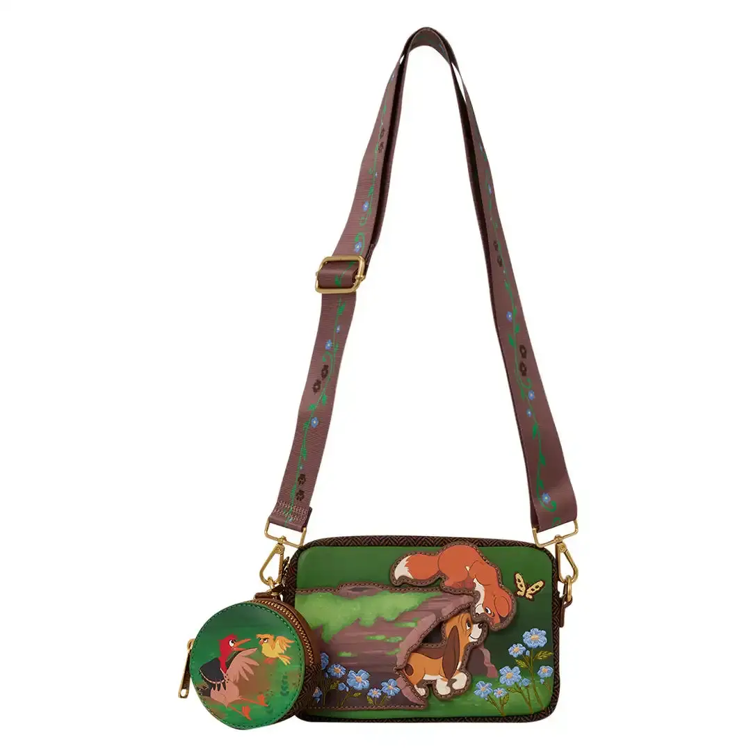 Loungefly Disney The Fox and the Hound Tod & Copper Sling Crossbody Bag
