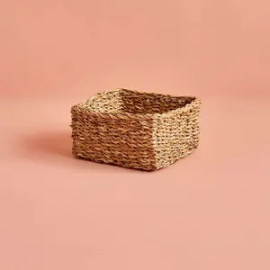Kiara Wicker Square Decorative Basket