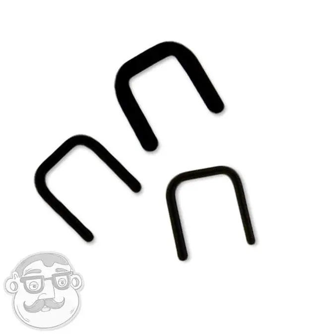 Black Glass Septum Retainer