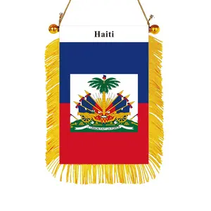 Haiti Rearview Mirror Flag