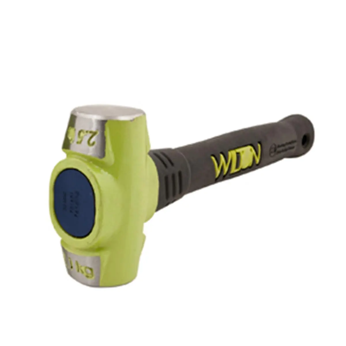 Walter Meier Manufacturing Inc WL40212 Bash Sledgehammer - 2.50 Lb Head, 12 in Length, -30 HRC Hardness, Anti-Vibe Neck, Steel Core Design, No-Slip Grip, Safety Plate Head Lock, Injury Prevention, ANSI-Compliant