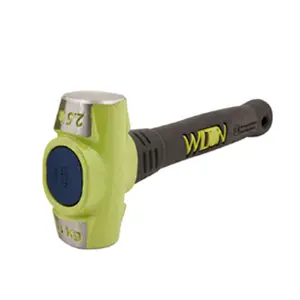 Walter Meier Manufacturing Inc WL40212 Bash Sledge Hammer - 2.50 Lb Head, 12 in. Length, Anti-Vibe Neck, Meets ANSI Specs, No-Slip Grip, Safety Plate Locks Head, 30 HRC Hardness