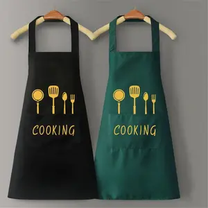 Unisex kitchen cooking apron, waterproof and oil-proof, adjustable waist, stylish adult apron, essential household apron, suitable for home cooking, baking, and daily kitchen use