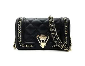 Valentino Orlandi Quilted Crossbody Bag with Chain
