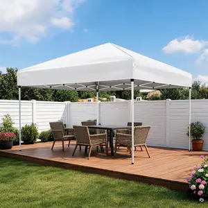 10x10 Pop Up Canopy Replacement Cover, Waterproof and Weather Resistant Tent Top with Silver Lining, Heavy Duty Sun Shade Top Only for Patio Gazebo shelter