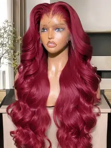 Gabrielle Hair Must Have 99J Burgundy Body Wave 13x4 13x6 HD Lace Wig Pre-Plucked  Human Hair for Women 180 Density  Every Girl Needs