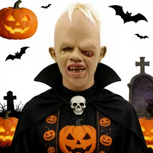 Terrifying Minions Sloth Full Head Terrifying Latex Mask, Halloween Cyclops Mask, Halloween Realistic Horror Monster Mask, Haunted House, Role Playing Party, Suitable for Most Adults, Gift Exchange