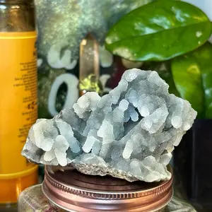 Botryoidal Chalcedony with Apophyllite | Ethereal Healing Crystal Cluster | Divine Calm & Protection