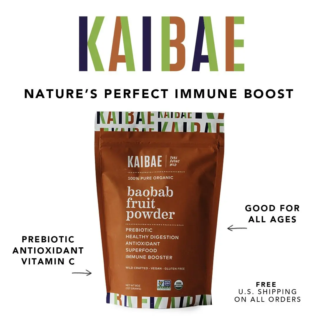 Baobab Fruit Powder, Vitamin-Rich, High-Fiber Dried Fruit Powder for Cooking & Beverage Preparation