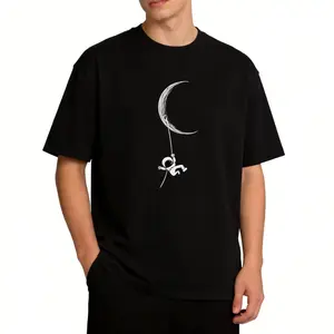 Mens vintage slim-fit short-sleeve crewneck T-shirt, comfortable casual summer top, versatile everyday essential