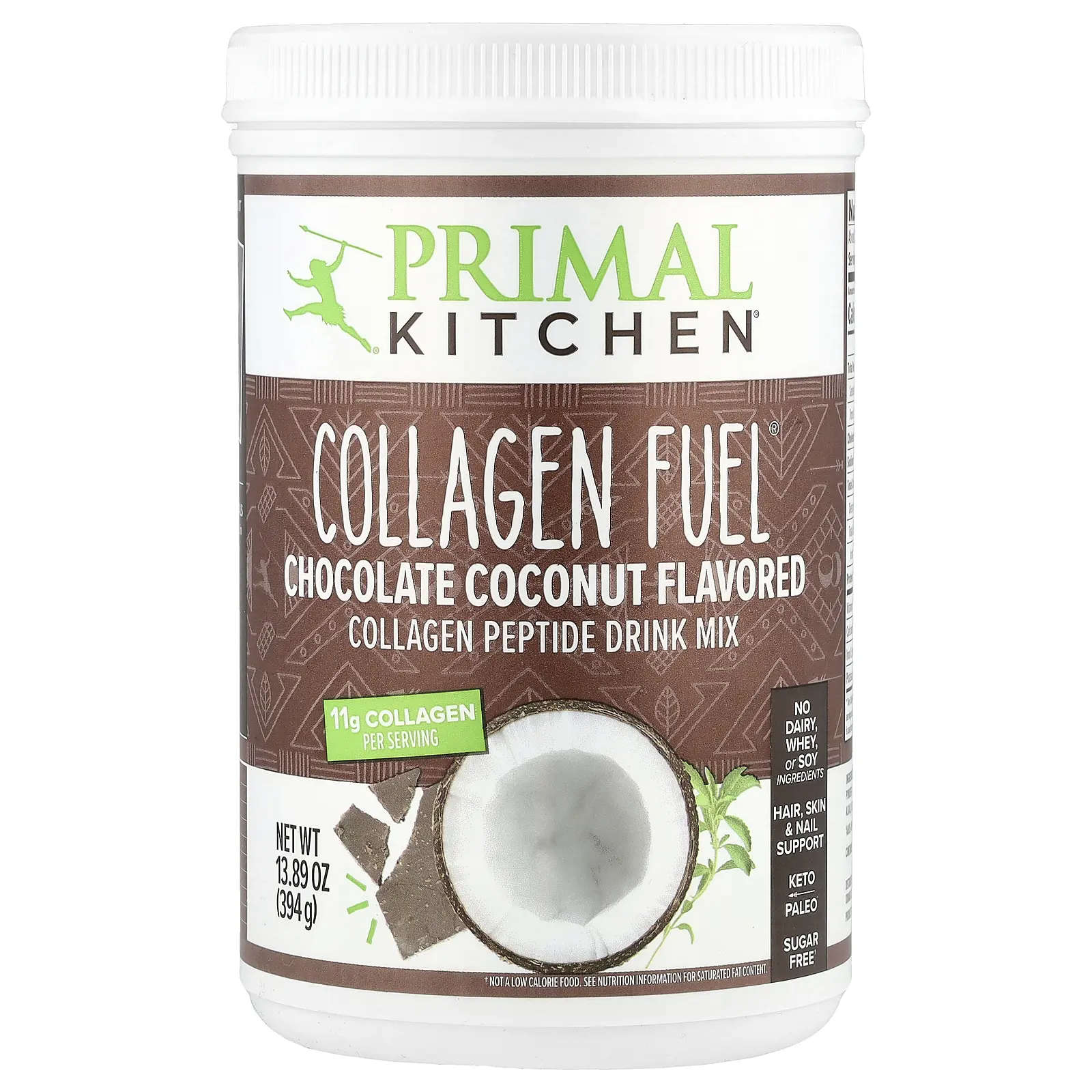 Primal Kitchen Collagen Fuel®, Chocolate Coconut, 13.89 oz (394 g) Primal Kitchen Collagen Fuel®, Chocolate Coconut, 13.89 oz (394 g)