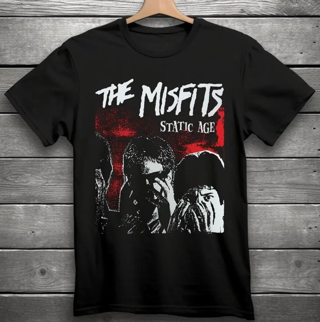 Misfits Static Age Classic Cotton T-Shirt - Official Band Design with Iconic Artwork for Men & Women - Perfect for Concerts & Everyday Wear