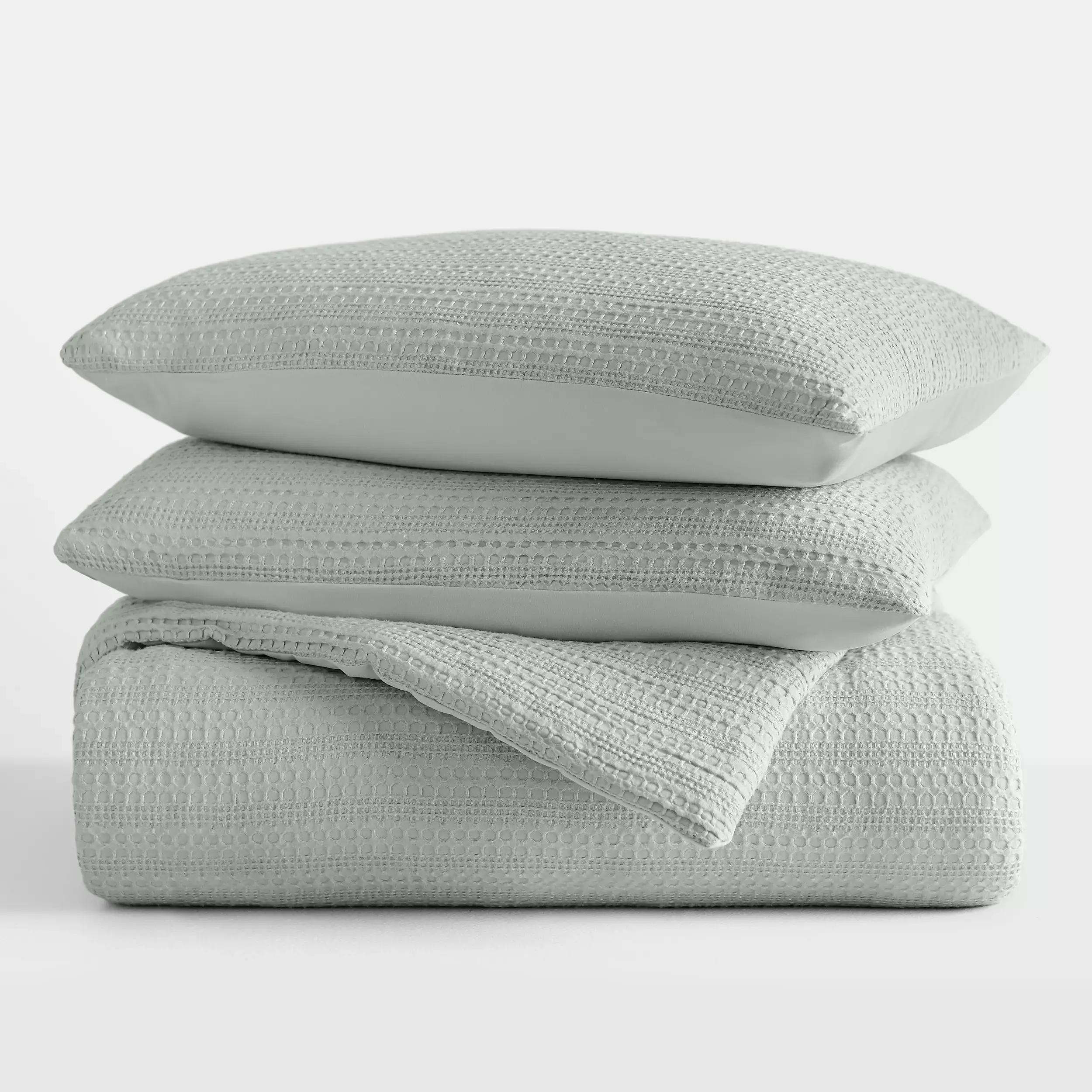 Mist Waffle Ultra-Soft 3-pc. Queen Comforter Set