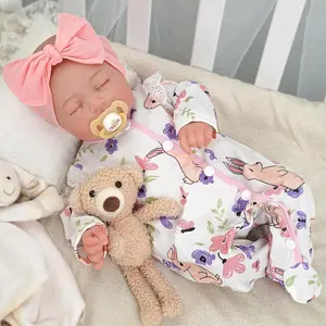 BABESIDE 12/17/20 Inch Lifelike Reborn Baby Dolls Soft Full Body, Realistic Baby Doll Sweet Sleeping Soft Vinyl Real Life Baby Dolls Cute Girl with Toy Accessories Gift Set for Kids Age 3+