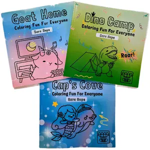Coloring Book Bundle Fun for Everyone 40 Easy Bold Pages for Relaxing Hobby Birthday Holiday Classroom for Dinosaur Animal Ocean Outdoor Lovers by Kara Hope Set for Kids and Adults