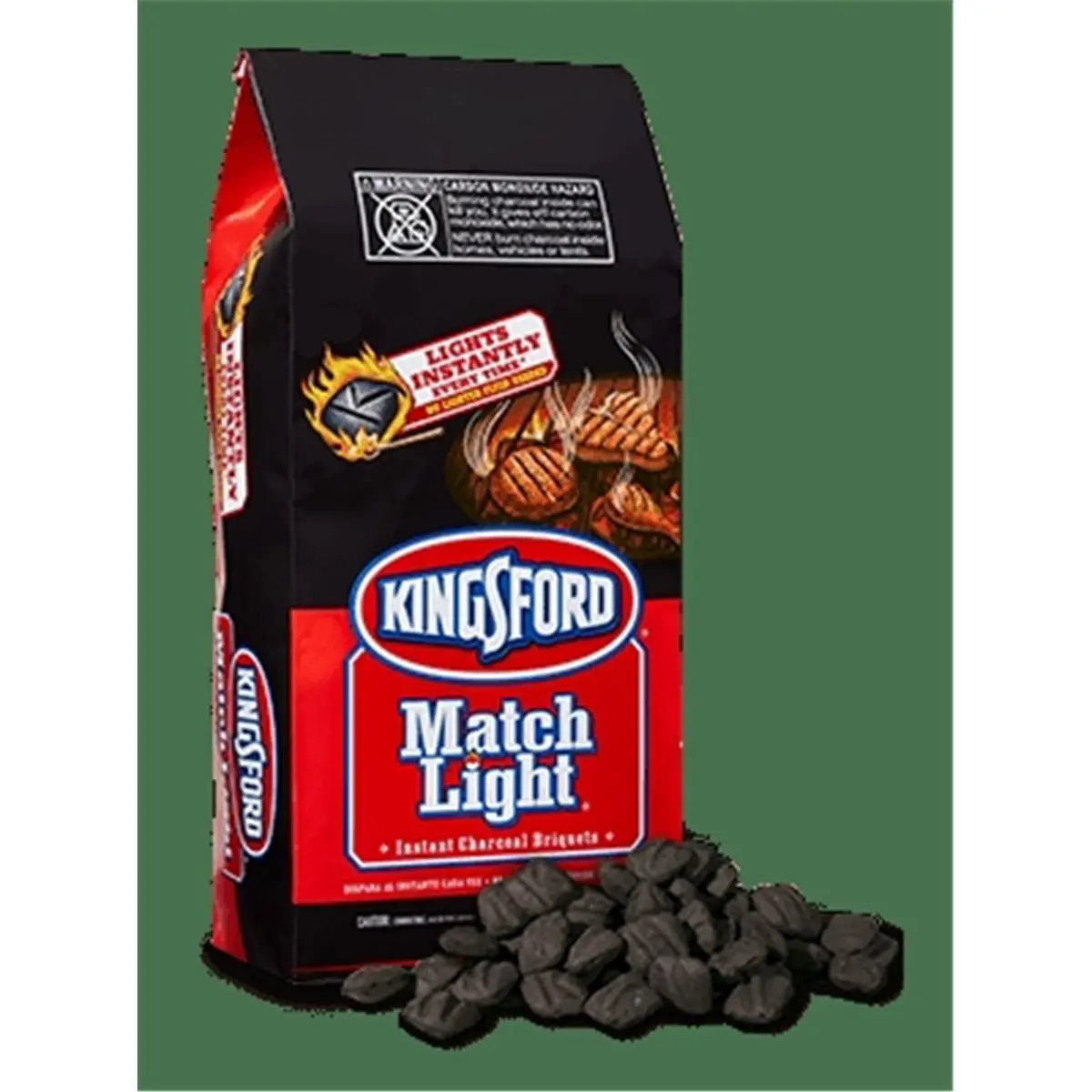 Kingsford Match Light BBQ Charcoal Briquettes, 12 lb Bag, Fast-Lighting Long-Burning Barbecue Fuel for Grilling, Outdoor Camping (Sports & Outdoor Camp Kitchen Supplies), Light Fast
