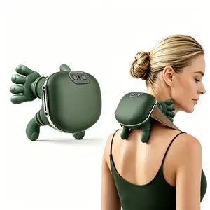 Father's Day Gift -SummerWins Portable Electric Neck Massager, Bionic Neck Acupoint Massage, Heating & Vibration for Daily Muscle Relief, 2000mAh Large-Capacity Long-Lasting Rechargeable Battery, Ideal Gift for Parents deep tissue DealsForYouDays