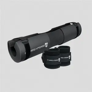 Gymreapers Ultimate Glute Building Duo - Ankle Straps & Barbell Squat Pad for Hip Thrusts, Cable Kickbacks, and Leg Day Workouts Gymreapers Ultimate Glute Building Duo - Ankle Straps & Barbell Squat Pad for Hip Thrusts, Cable Kickbacks, and Leg Day Workouts