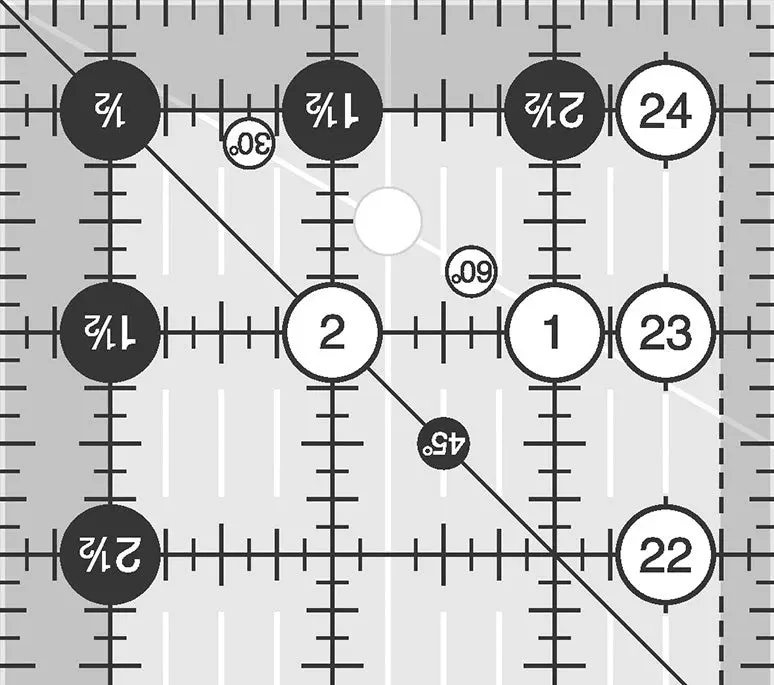 Creative Grids 3.5" x 24.5" Rectangle Ruler CGR324