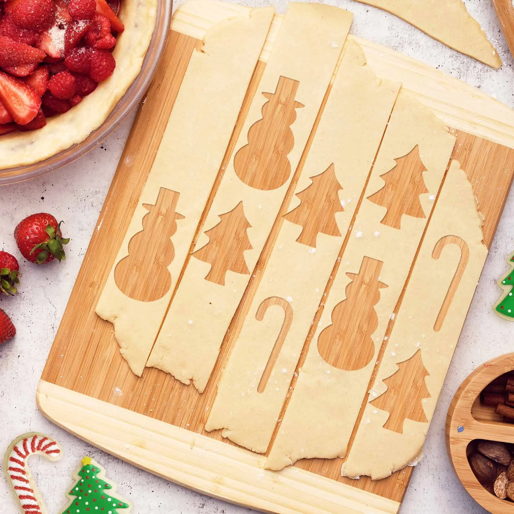 TOTALLY BAMBOO Kauai Cutting Board, 14-1/2" x 11-1/2" - Durable Kitchen Chopping Board for Slicing Meat, Fruit & Vegetables