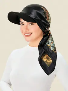Women's Double-Layer Satin Decorative Triangle Headscarf, Comfortable Fit, Ideal for Daily Wear, Outdoor Activities, Beach Vacation, Spring Summer Series, Great Gift