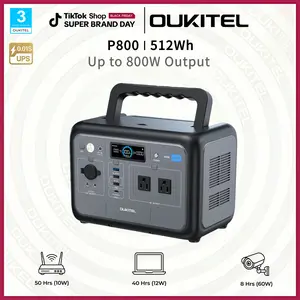 OUKITEL 512Wh Portable Power Station | 800W Solar Generator with LiFePO4 Battery, USB-C & Folding Solar Panel | Home Backup & Emergency Power for Power Outages #HomeBackup #PowerStation #SolarGenerator #PowerOutage