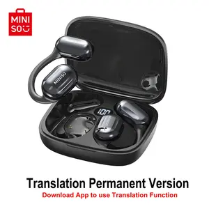 Miniso Ms162 Touch Wireless BT-compatible Headphones, Real-Time Translation, HiFi Sound, Long Battery Life, Supports Voice Calls, Sports Fitness