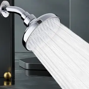 High-pressure Rainfall Shower Head, Adjustable 5 Settings Shower Head, Bathroom Shower Equipment for Home Use, Bathroom Supplies, High Pressure Showerhead