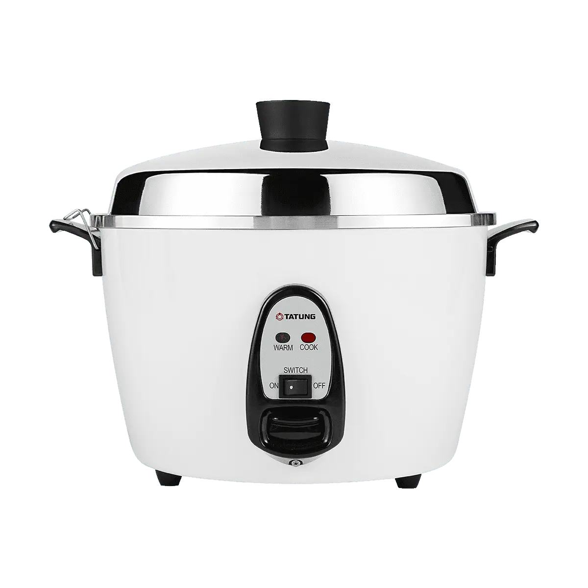TATUNG Multifunction Rice Cooker - 2.4L Pearl White Stainless Steel, TAC-6G-SF, 6 Cups of Rice Capacity, Aluminum Alloy Build, Auto Temperature Control, Easy to Use, Steaming & Cooking, Essential Kitchen Appliance, Automatic Keep-Warm