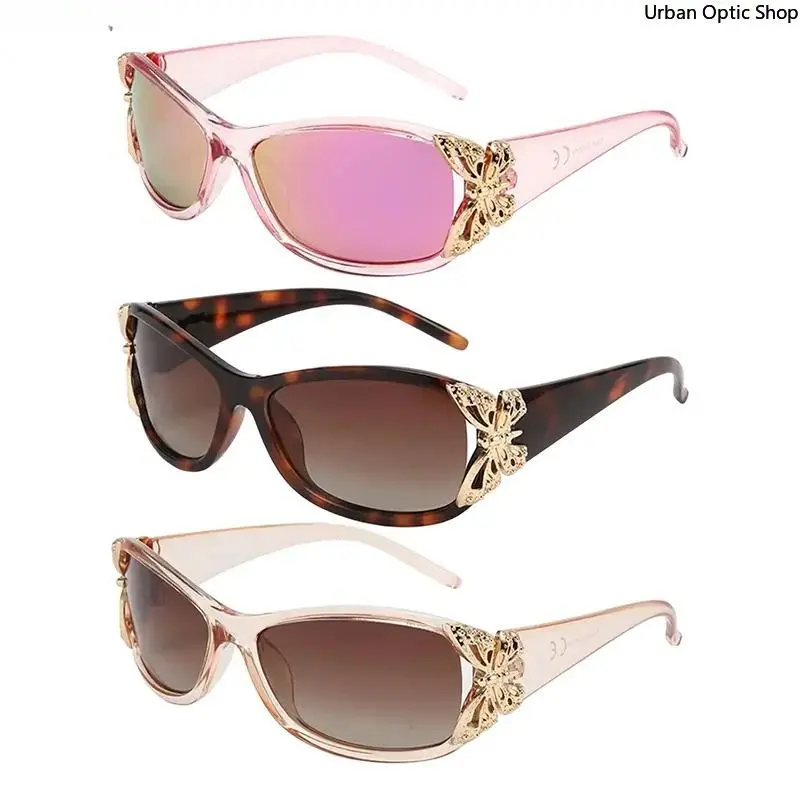 XUH Polarized Women's Sunglasses - UV400 Protection, Wrap-Around Butterfly Shades, Baby Pink Option, for Fishing, Driving, Men's Eyewear Accessories, Womens Sunglasses, Baby Pink Polarized Women's Sunglasses