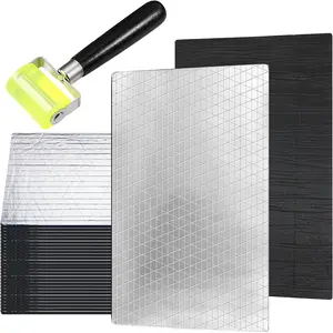 16''x 10'' 16.5Sqft Thermal Sound Deadener Heat Shield Insulation Closed Cell PE Foam Vibration Dampening Material Mat 7mm Thickness 276mil Mats with Roller,for Auto Hood Engine Roof Door and Trunk -15 Pack