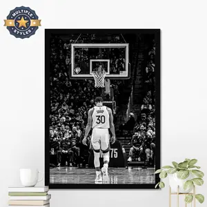 Steph Curry Poster, Steph Curry Wall Art, Basketball Poster, Gift For Him, Motivational Sport Poster ( Unframed - Print Only )
