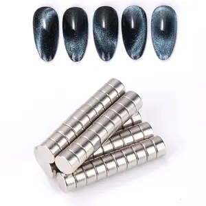 10/50pcs Cat Eye Nail Art Magnets, Low Allergy Magnetic Manicure Tools, Perfect Metallic Accessories for Nail Design, Pedicure & Nail Care