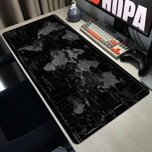 High-Definition Map Mouse Pad, Large Office Desk Mat, Anti-Slip Base, Washable Gaming & Home Use, Durable Stitching Design, Gaming Desk Accessory, Perfect Gift