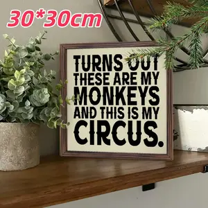Wooden Hanging Sign, Funny Office Desktop Decor Plaque, Artwork, Home Wall Decor, Farmhouse Rustic Design Foyer Entrance Living Room Bedroom Kitchen Decor, Novelty Decor, Decoration