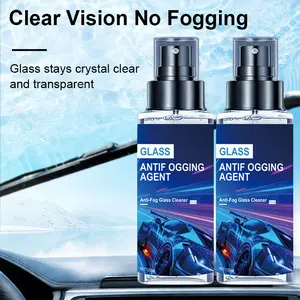 2 Pack Anti Fog Spray for Car Windshield & Mirrors, 120ML x2 Long Lasting Defogger Treatment, Clear Vision Anti Fog Solution for Auto Glass, Helmet Visors & Eyeglasses