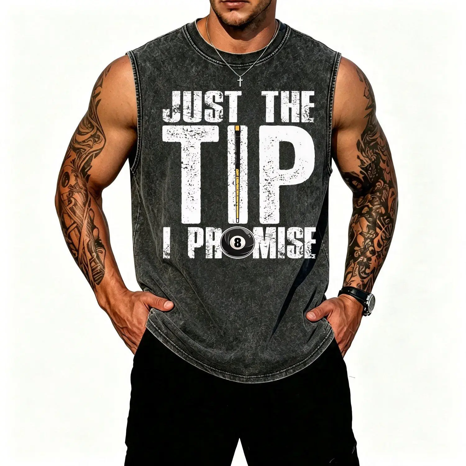 Funny Billiards Cue Vests Billiard Players Gift Vest Golf Gift Vest Casual Stylish Sleeveless Outerwear for Fans and Enthusiasts