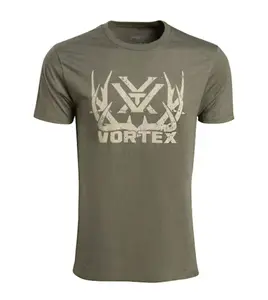 Vortex Full Tine Short Sleeve T-Shirt, Hunting Graphic Tee, Outdoor Adventure Shirt, Lightweight Performance Apparel, Gift Idea For Hunters And Outdoorsmen PWGH3