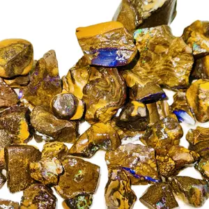 Lot of Rough Australian Boulder opal Parcel for lapidary