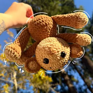 Oly Loops Handmade Crochet Monkey Plushy - Perfect Gift for Kids, Collectors, and Animal Lovers - Soft and Durable