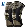 UGEM Unisex Copper-Infused Fabric Knee Supporter 2-Pack for Adults, Dual-Use Athletic Compression Sleeve for Sports & Daily Support