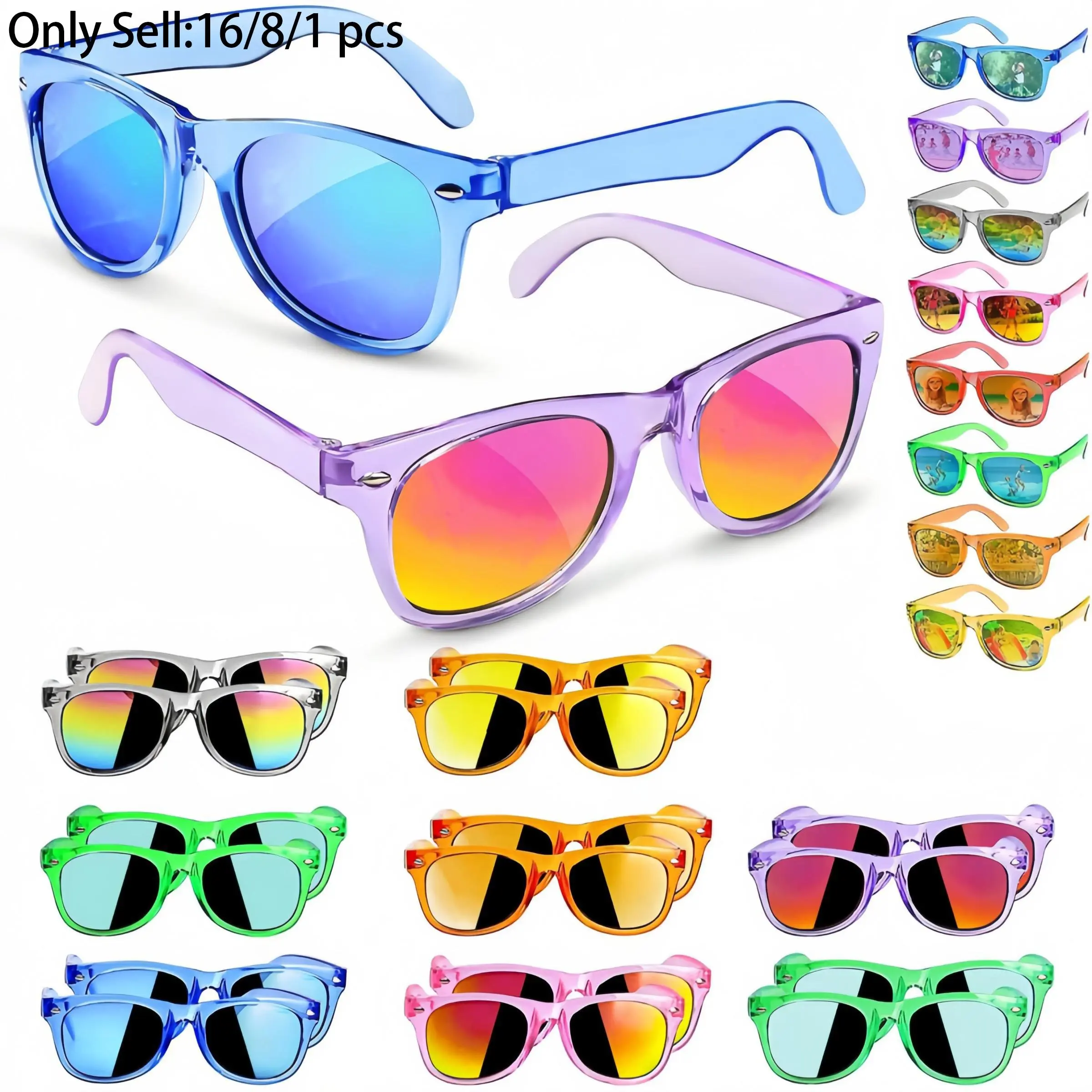 Kids glasses Party Favors - Boys Girls Valentines Day Gifts,Boys and Girls, Girly Party Favor For Kids, Birthday Graduation、Back to school Party Supplies, Beach, Pool Party Favors, Fiesta, Eyewear