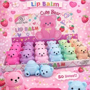 Pola Ayir Bears Balm - 6 Cute Bear Lip Balm, So Sweet! -