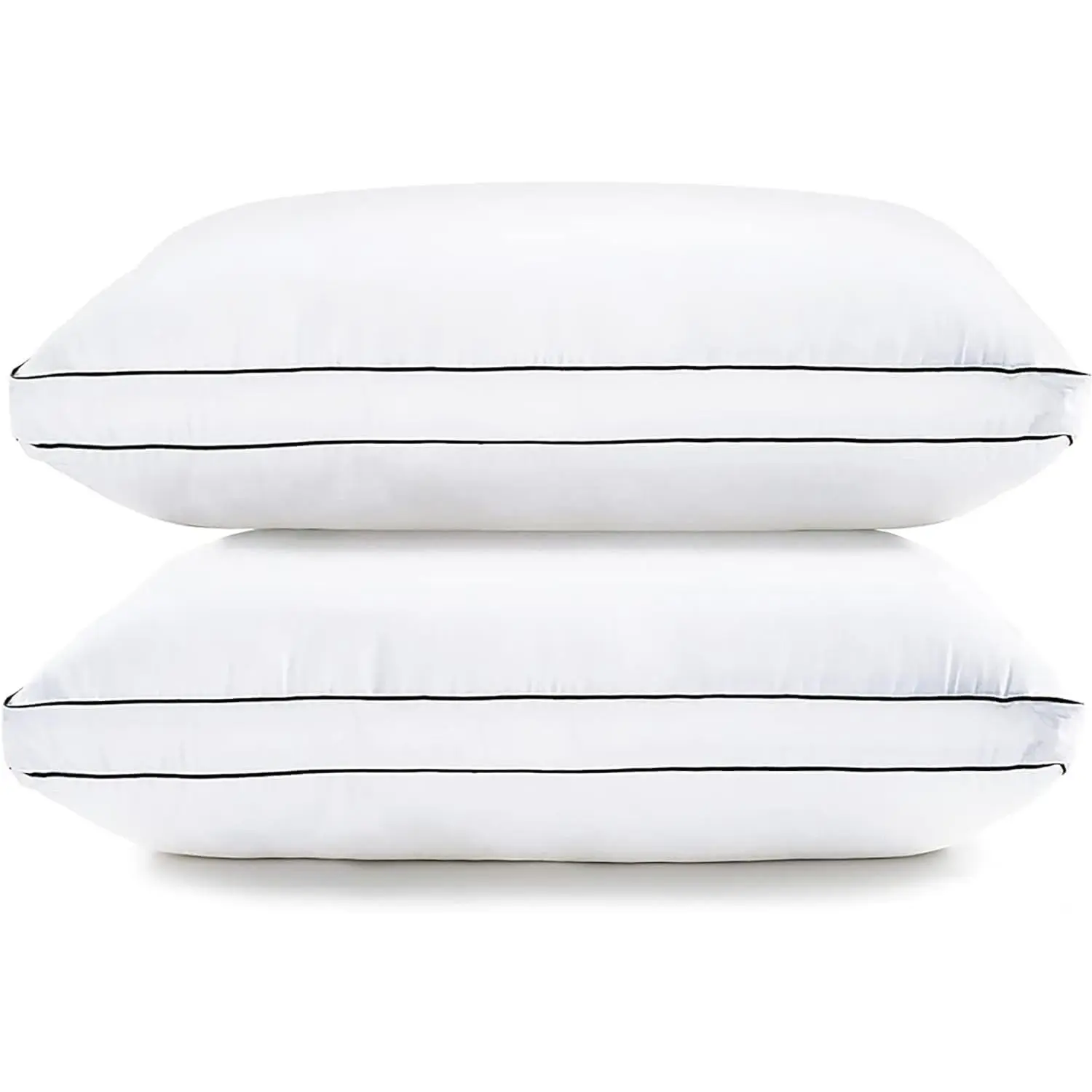 Bed Pillows  Size Set of 2 (20"x36") - Soft Gusseted Pillow for ,  or Side Sleepers - Hotel Quality Down Alternative  Pillows 2 Pack - White