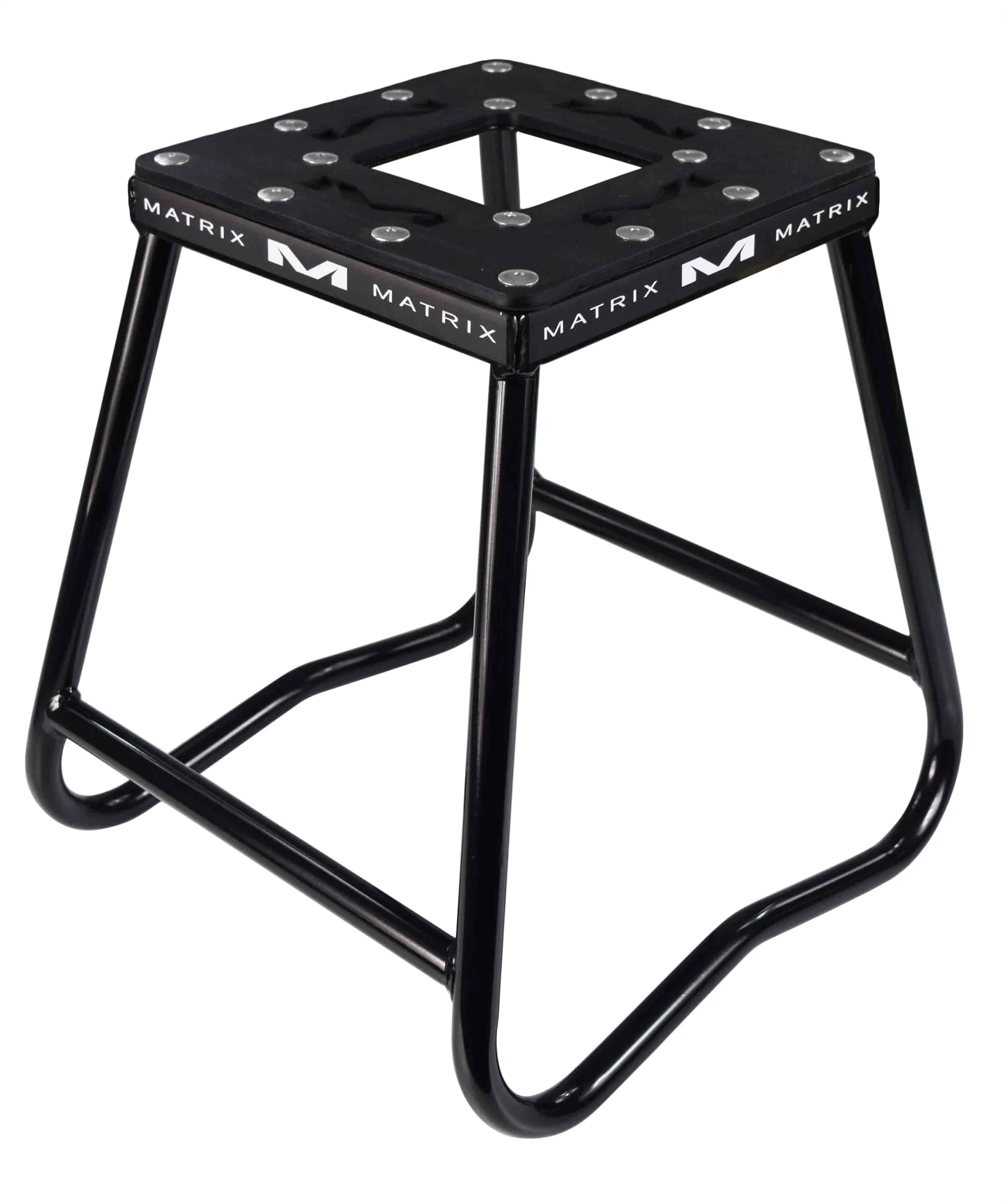 Matrix Concepts C1 Carbon Steel Stand for Dirt and Racing Bikes, Heavy-Duty Dirt Bike Accessory with Anti-Rock Design and Powder-Coated Finish, Black, Outdoor Cycling Accessories, Dirt Bike Accessories