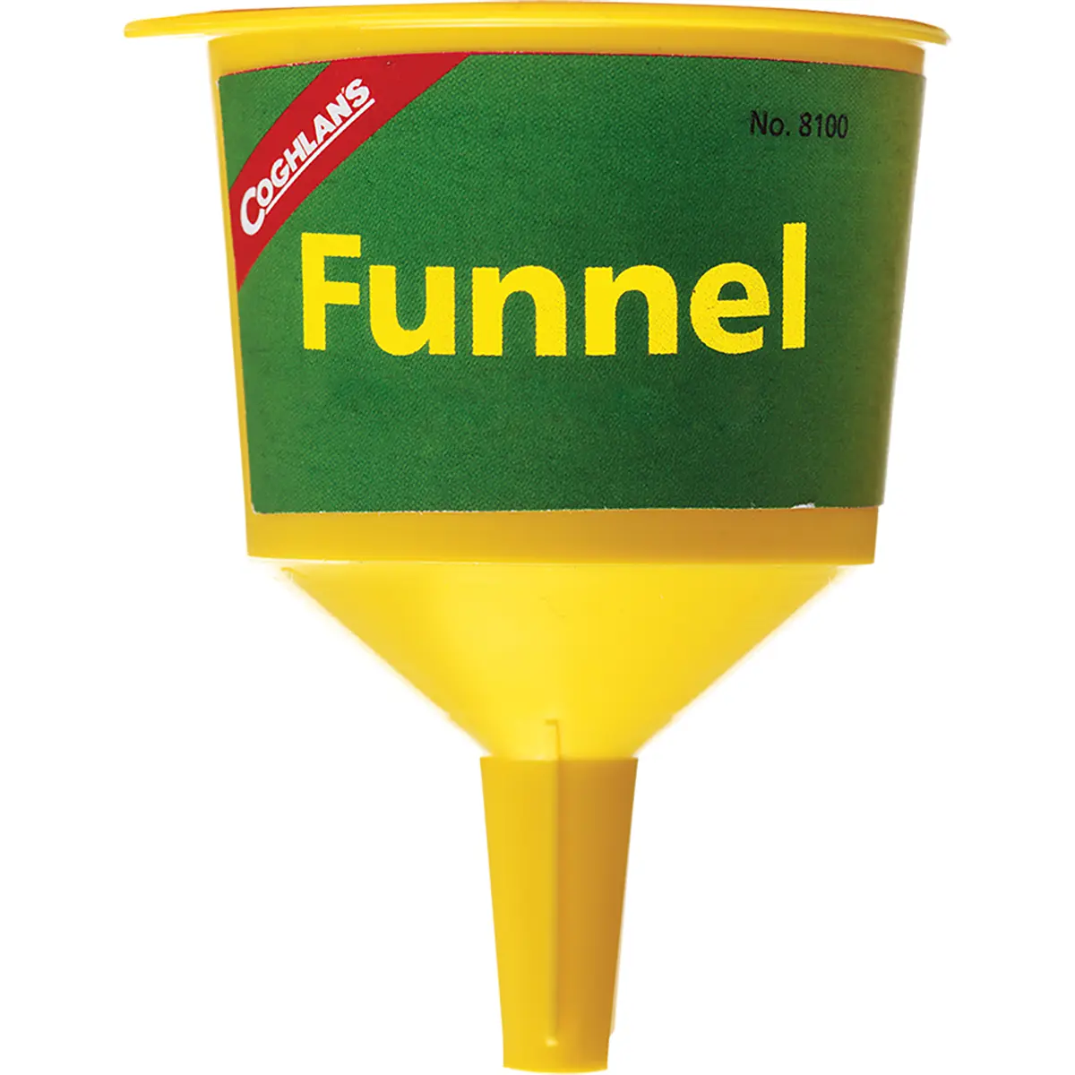 Coghlan's Polypropylene Plastic Camping Funnel - Strainer, 2.25" Diameter, Yellow, Diameter 2.25"