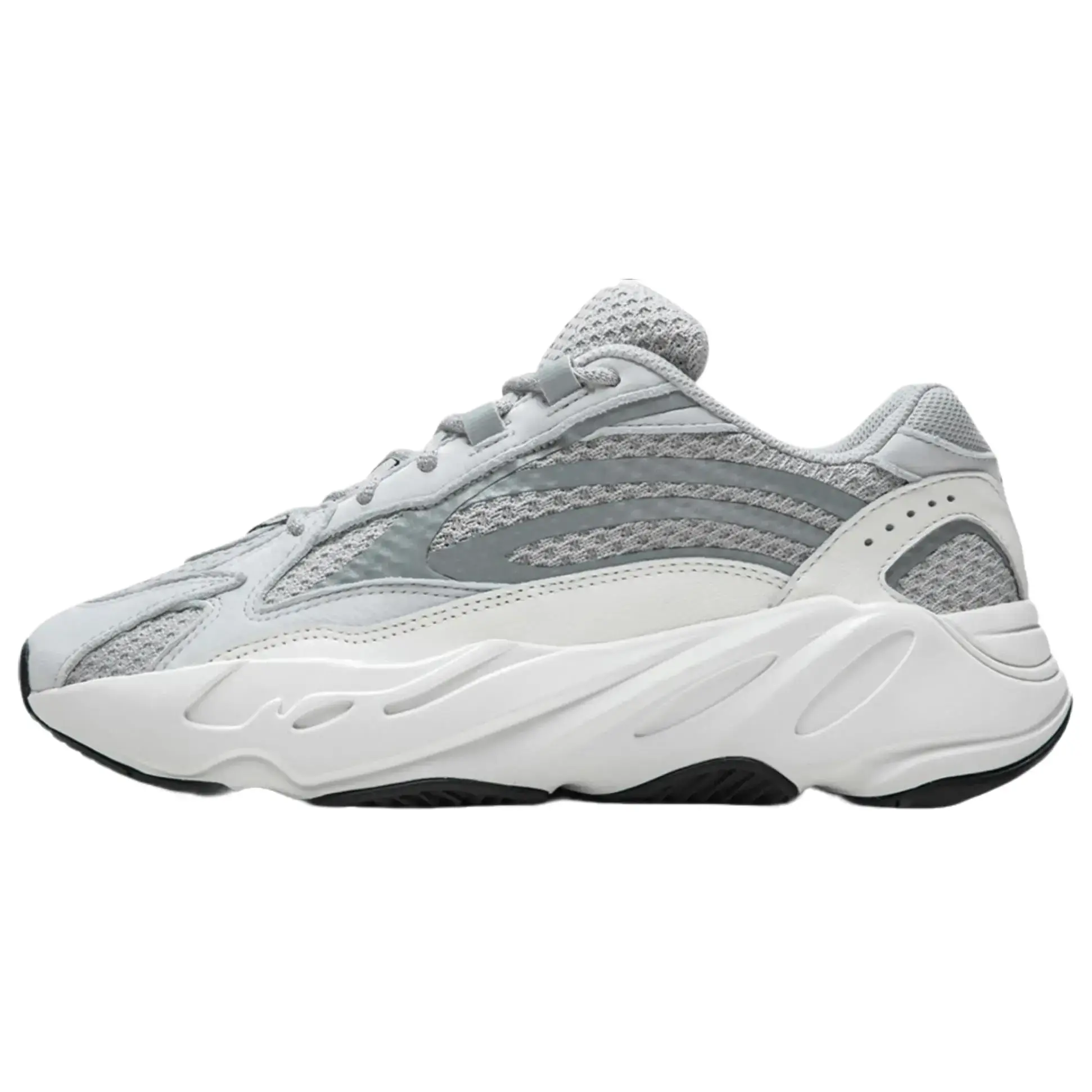 Adidas Yeezy Boost 700 V2 'Static' Men's Sneakers with Chunky Sole, Reflective Mesh, and Responsive Boost Cushion, Clean Look, Everyday Wear