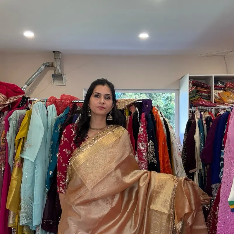 Women's Soft Glass Tissue Banarsi Saree - golden  Color, Traditional Design, Ideal for Indian Wear - Clothes, Womenswear