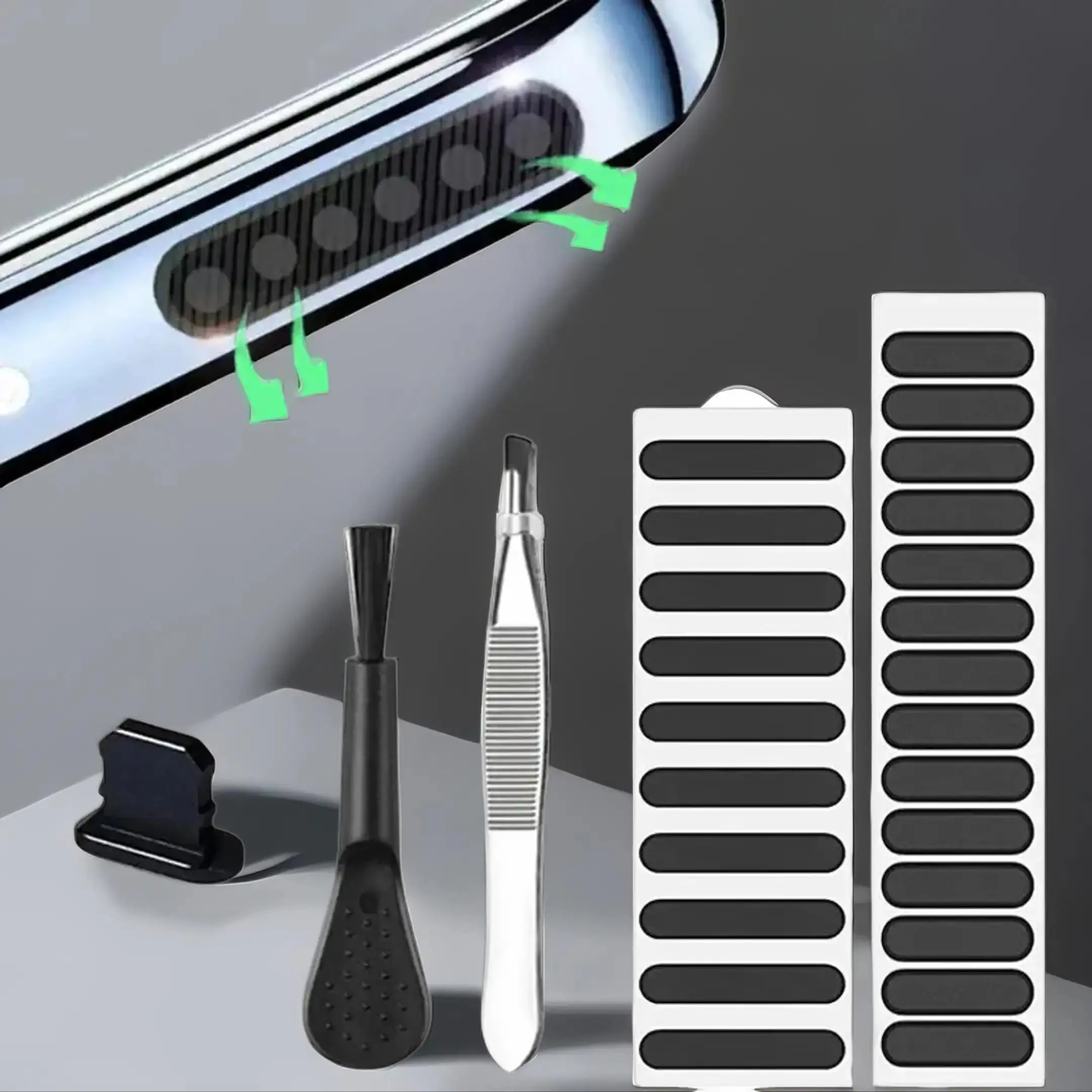 Mobile Phone Speaker Dust Net Sticker, Dust-proof Phone Speaker Protective Sticker, Dustproof Protector Compatible With iPhone, Smartphone Devices, Mobile Phone Parts, Cellphone Phone Accessories Protector, Protection, Maintenance