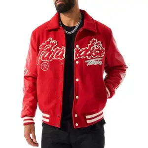 Jordan Craig 'Paradise' Varsity Jacket (Red) 91632